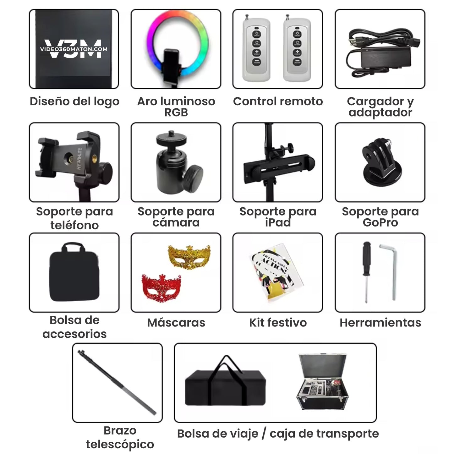 Videomatón 360 Aéreo Estándar hasta 15 personas