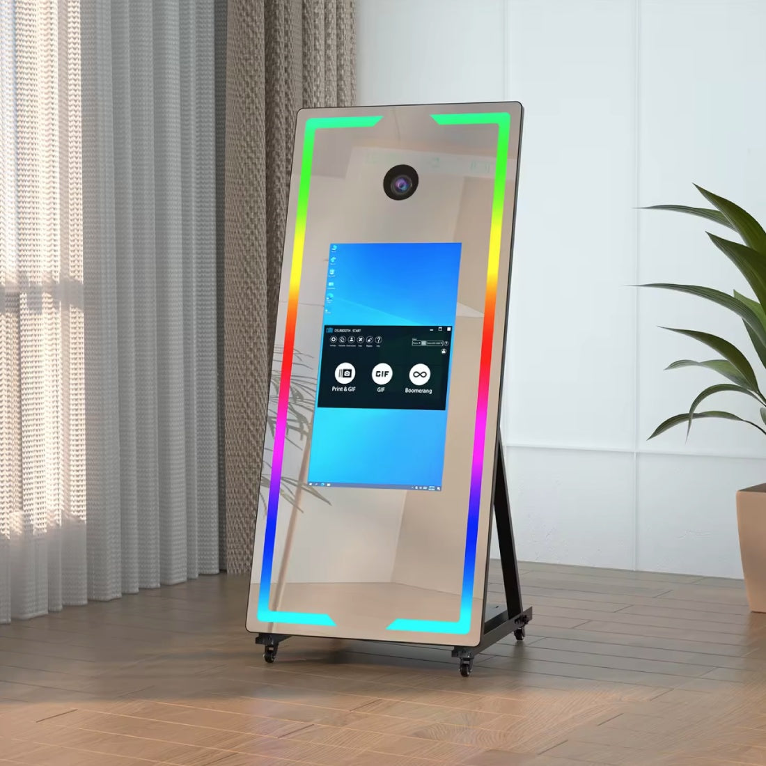 Fotomatón Espejo Mágico de 70" con pantalla táctil