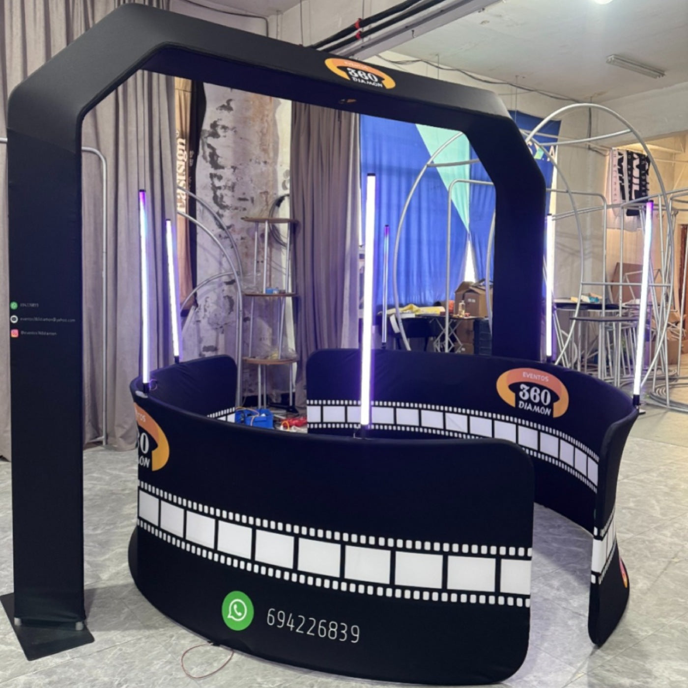 Fotomatón 360 desarrollado a medida para un cliente de España