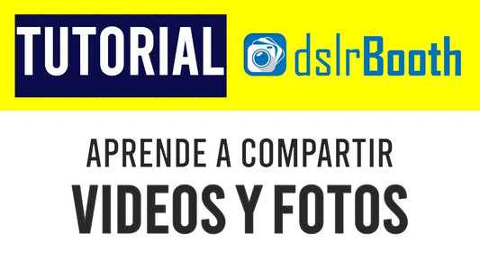 Cómo compartir fotos, vídeos y GIFs en dslrBooth
