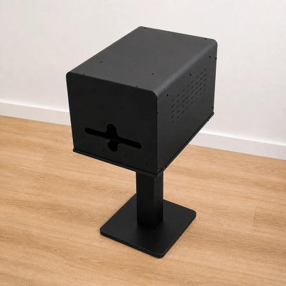 Mueble diseñado para la impresora DNP RX1HS, ideal para acompañar a uno de nuestros fotomatones para bodas y eventos